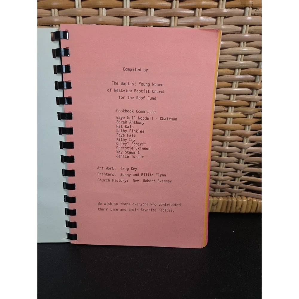 Westview Baptist‎ Church Winston-Salem NC Cookbook c. 1985 North Carolina